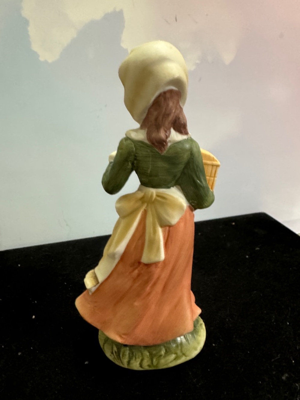 Vintage Hand-painted Lefton Girl With Cage #469 Retired Japan - Picture 3 of 8